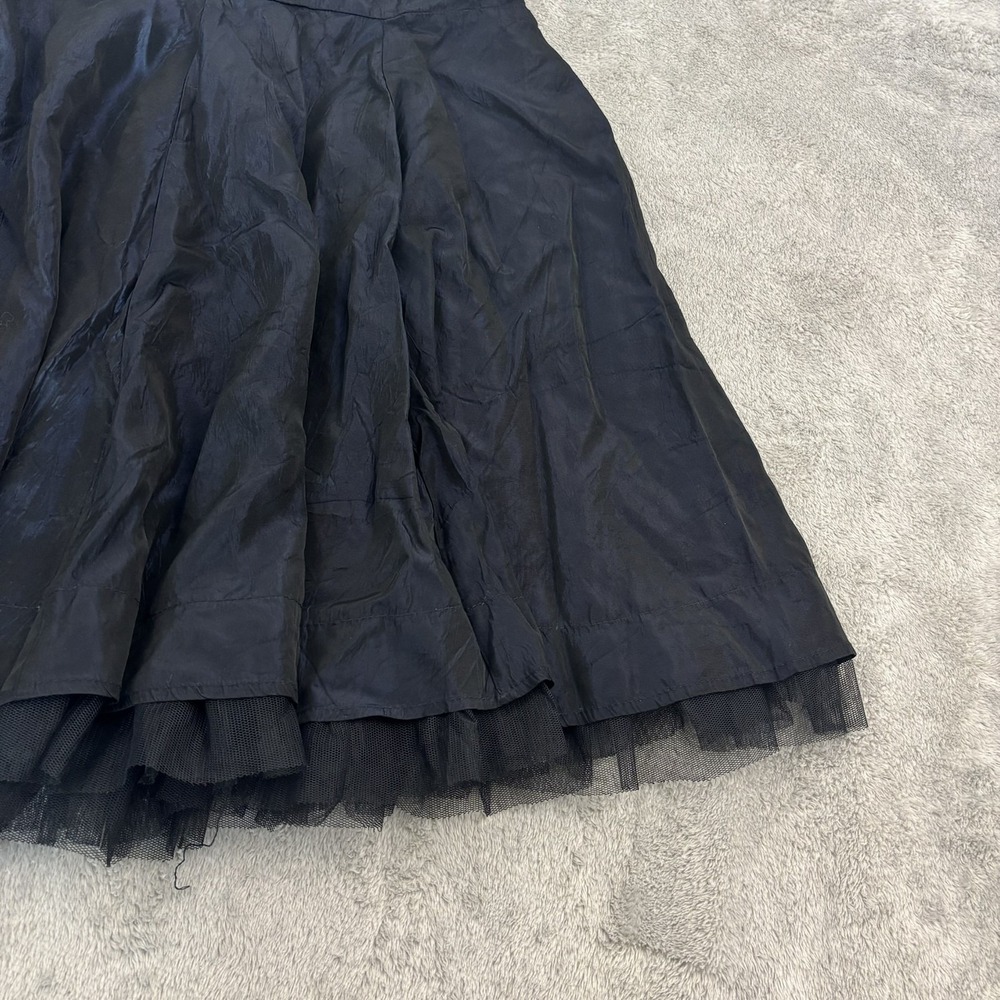 Monkey Wear Skirt Girls 16 Dark Blue Iridescent Tulle Fairy Grunge Festival Rave - Picture 4 of 12
